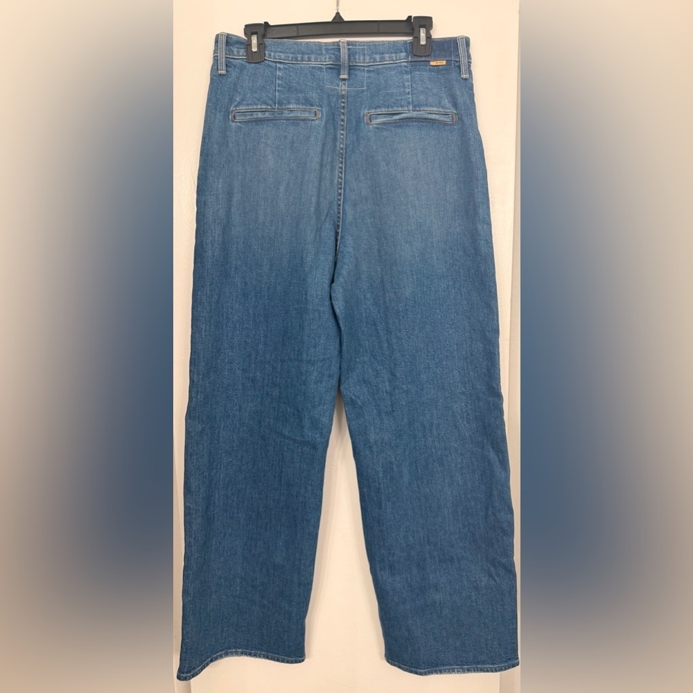 MOTHER Superior High Waisted Spinner Prep Skimp Flash Back Blue Size 33 - Picture 5 of 13